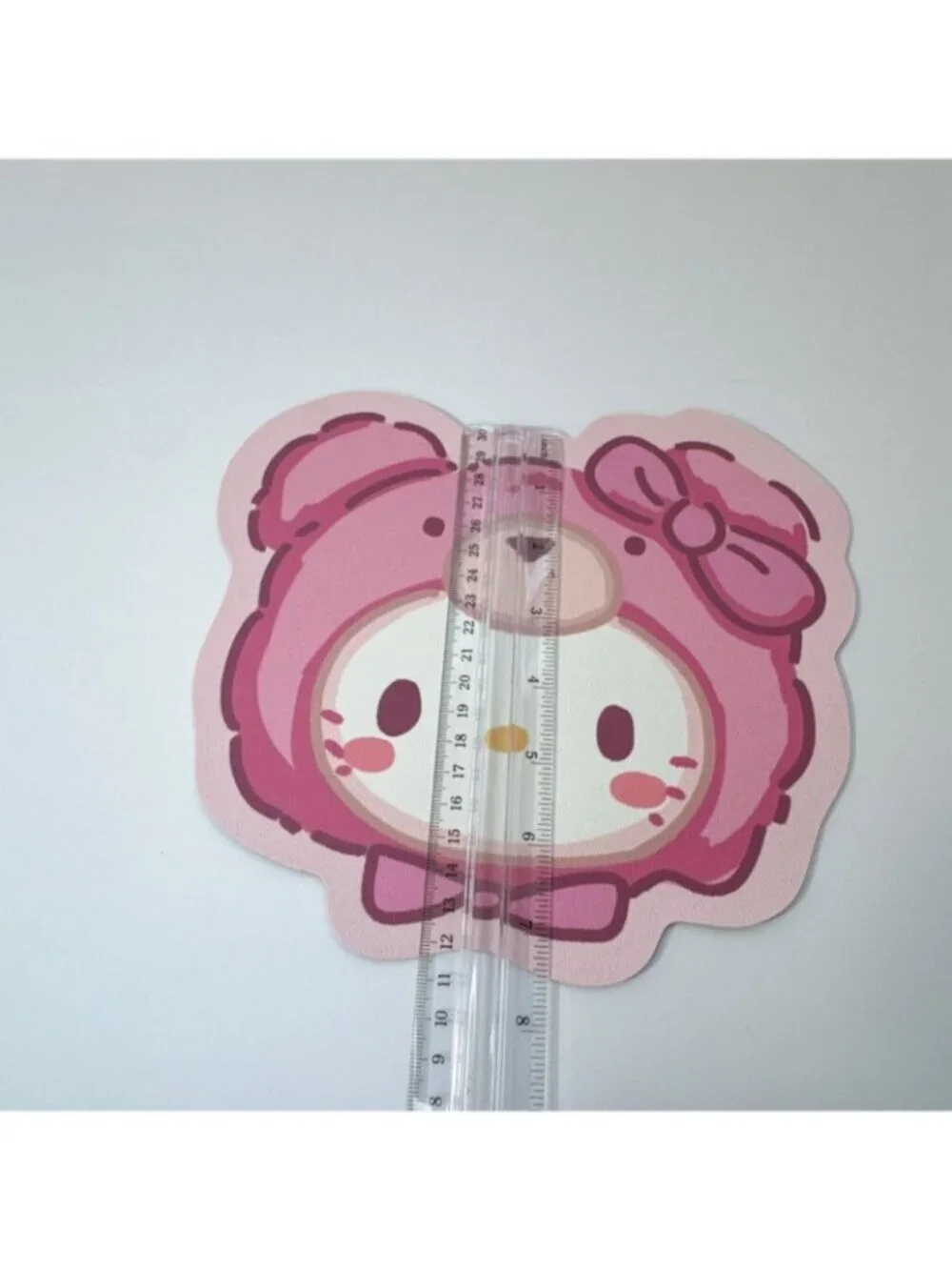 Pink Kitty Bear Mouse Pad Kawaii Desk Pad Cute Non Slip Mouse Mat